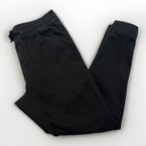 Hollister Men Skinny Jogger Advanced Stretch Drawstring Black Cuffed Ankle M